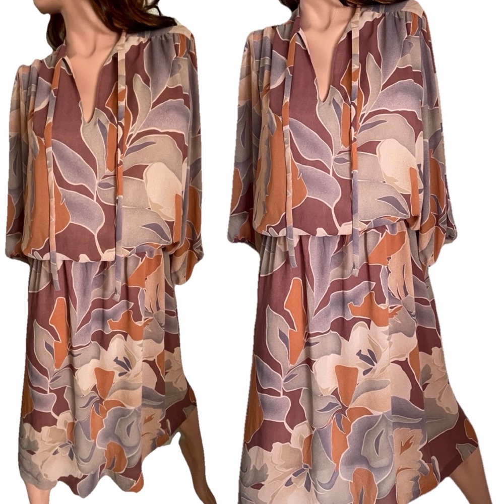 CAROL ANDERSON Vintage Crepe DRESS Size 13/14